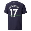 Maillot de Supporter Manchester City Kevin De Bruyne 17 Troisième 2021-22 Pour Homme